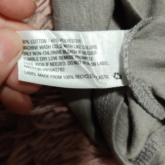 Gray Supersoft Long Sleeved Henley - Picture 4 of 4